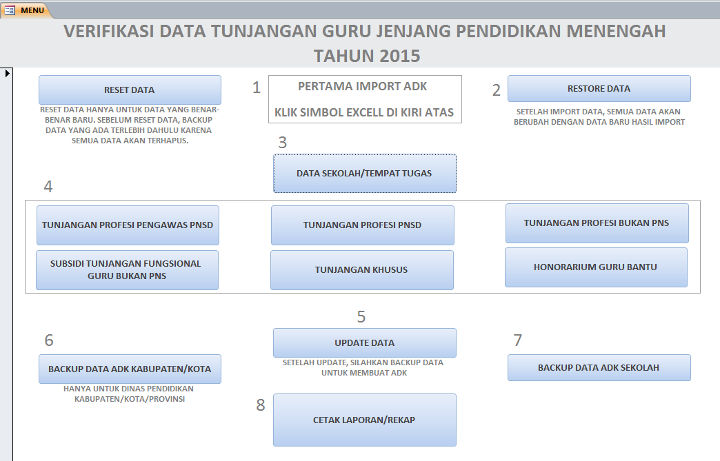 Verifikasi Data Tunjangan Guru Dikmen