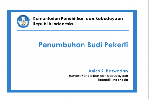 Mendikbud Sosialisasikan Peraturan tentang Penumbuhan Budi Pekerti